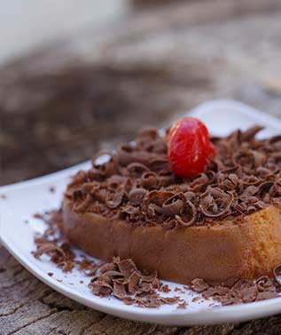 Postre de chocolate